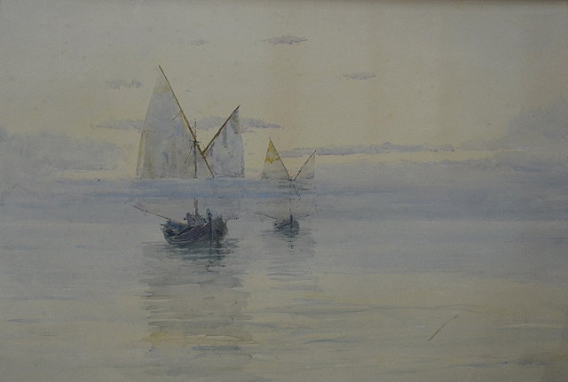 Appraisal: Count Androutsos th th Century Two small sailing boats on