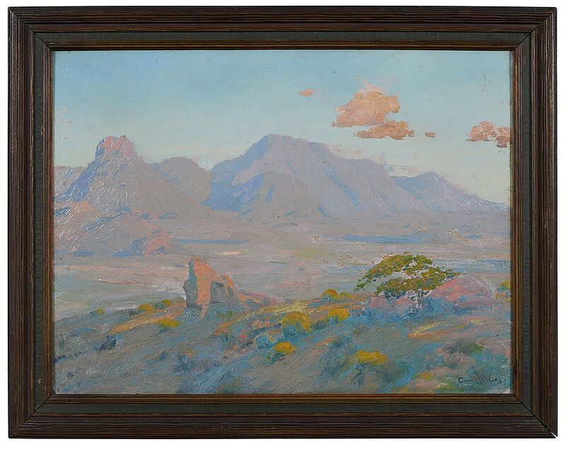 Appraisal: Carl Redin New Mexico Arizona - Southwestern Landscape signed lower