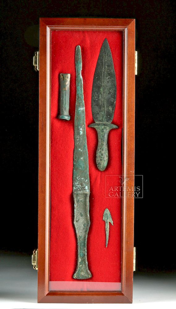 Appraisal: Lot of Luristan Bronze Copper Weapons Ancient Near East northwestern