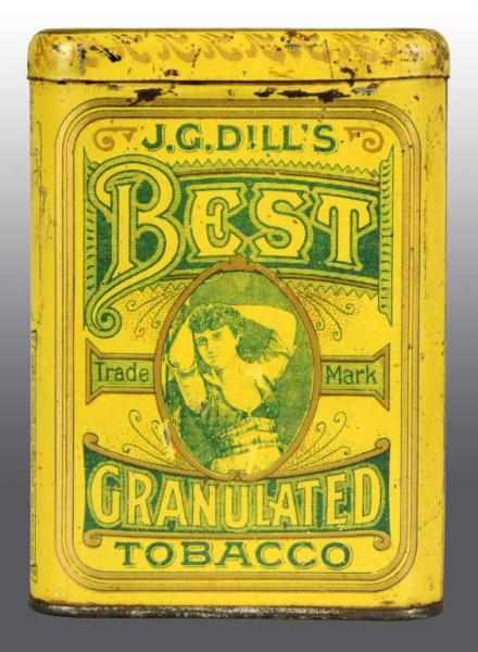 Appraisal: Dill's Best Granulated Tobacco Pocket Tin Description Nice example with