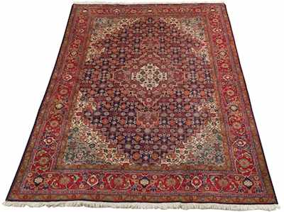 Appraisal: An Estate Persian Afshar Bijar Carpet Apprx '- x '-