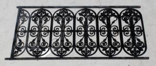 Appraisal: Cast iron fence section Cast iron fence section Marked Lavovlte