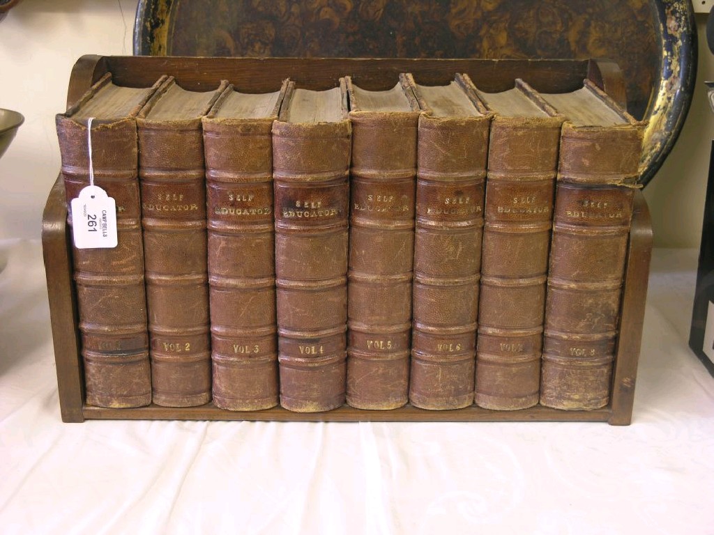 Appraisal: A complete set of eight books Harmsworth's Self Educator half-calf