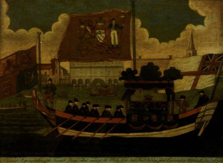 Appraisal: A correct representation of the funeral barge which conveyed the