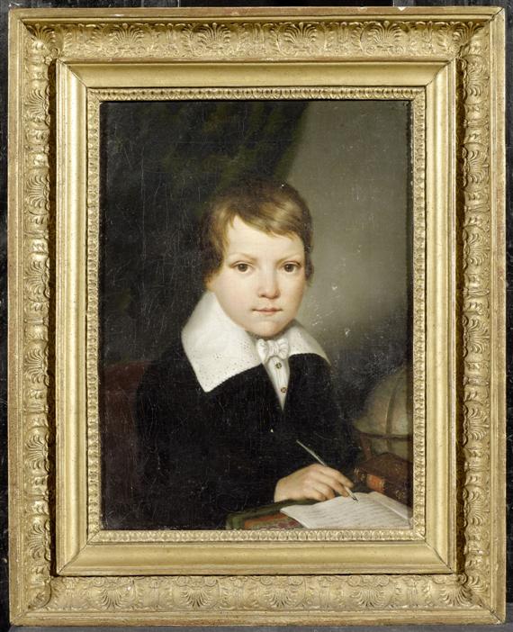 Appraisal: GERMANY th c Portrait of a boy Oil on canvas