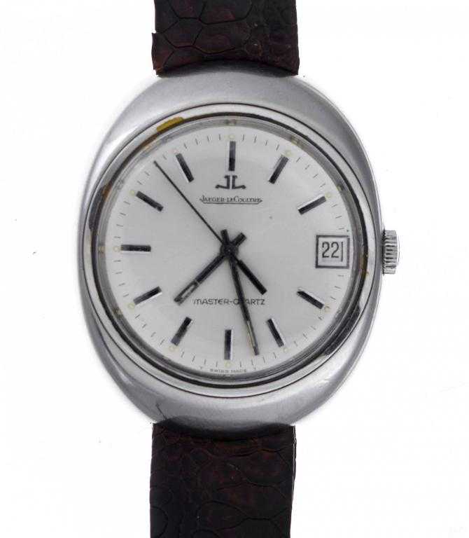 Appraisal: A JAEGER LE COULTRE STAINLESS STEEL WRISTWATCH MASTER-QUARTZ with calibre