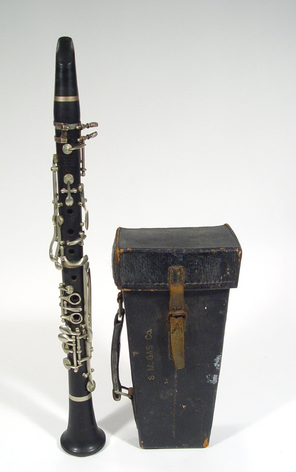 Appraisal: Ebony two piece clarinet by Boosey and Company Limited London