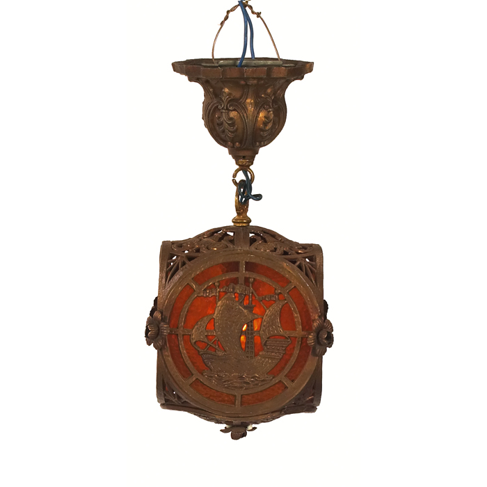 Appraisal: Oscar Bach style hanging fixture