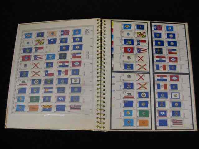 Appraisal: Album of U S Stamps mint flag series of 's