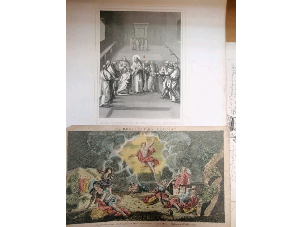 Appraisal: A collection of religious antiquarian engravings all unframed