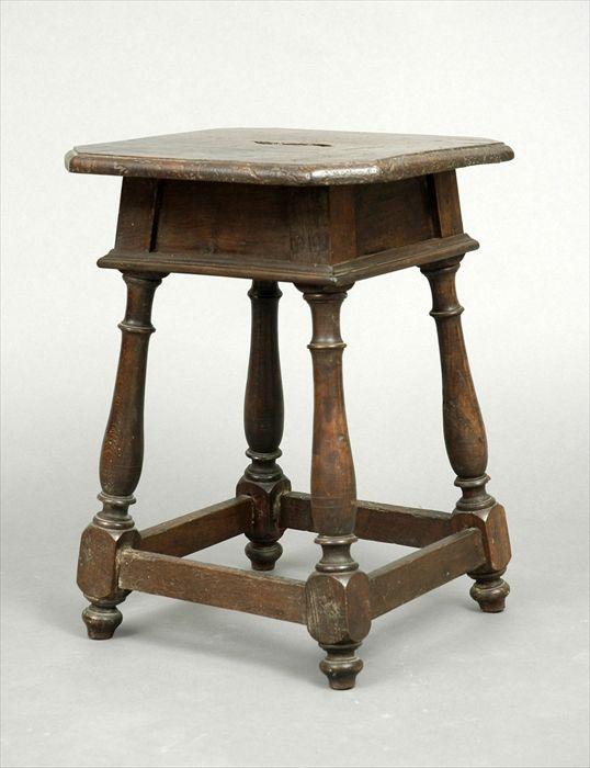 Appraisal: Italian Baroque-Style Walnut Stool x x in