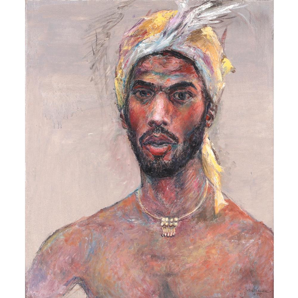 Appraisal: ROBERT LOHMAN AMERICAN INDIANA - UNTITLED MAN IN TURBAN OIL