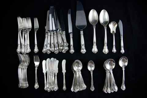 Appraisal: GORHAM SILVER ''CHANTILLY'' ASSEMBLED PART FLATWARE SERVICE including luncheon forks