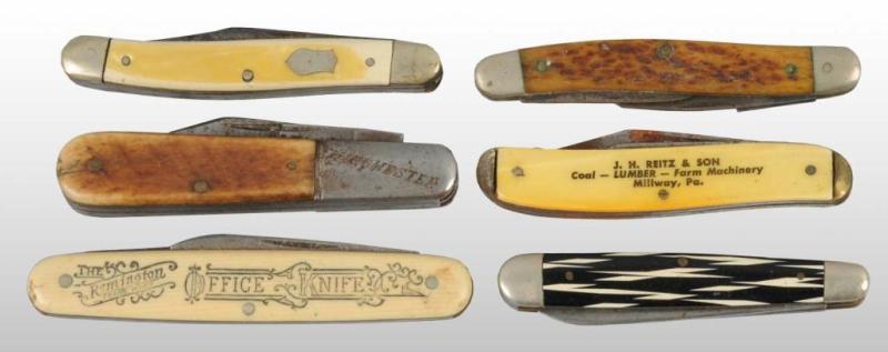 Appraisal: Lot of Antique Pocket Knives Description Includes one Winchester with