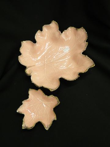 Appraisal: California Pottery Leaf Dishes and excellent