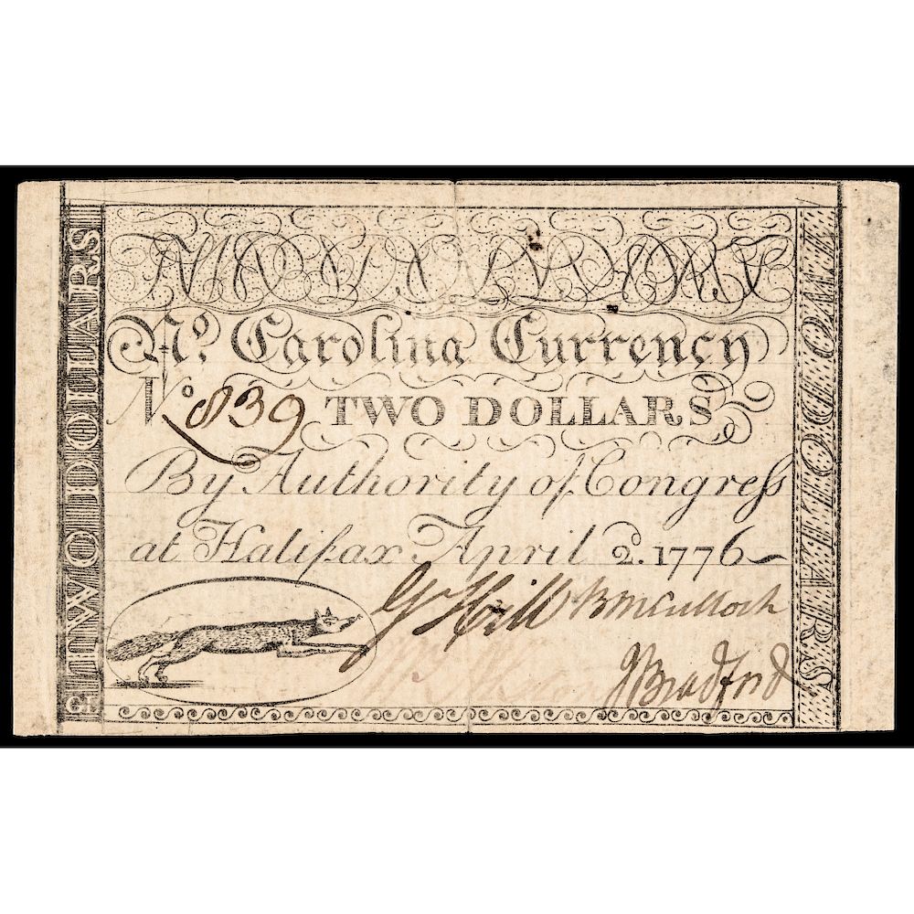 Appraisal: Colonial Currency North Carolina April FOX PMG Choice Very Fine-