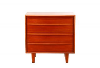 Appraisal: Harry Ostergaard Danish Modern Teak Server Designed by Harry Ostergaard