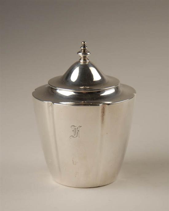 Appraisal: A Tiffany Co Sterling Silver Tea Caddy stamped Tiffany Co