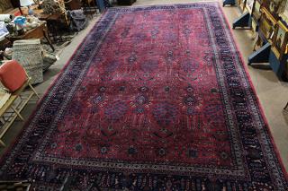 Appraisal: Persian Sarouk carpet circa Persian Sarouk carpet circa ' x