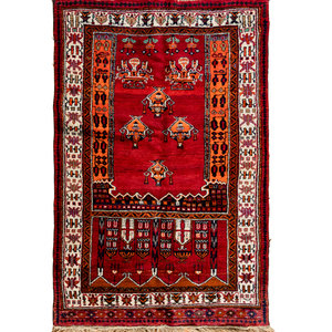 Appraisal: A Turkish Wool Prayer Rug Second Half th Century feet