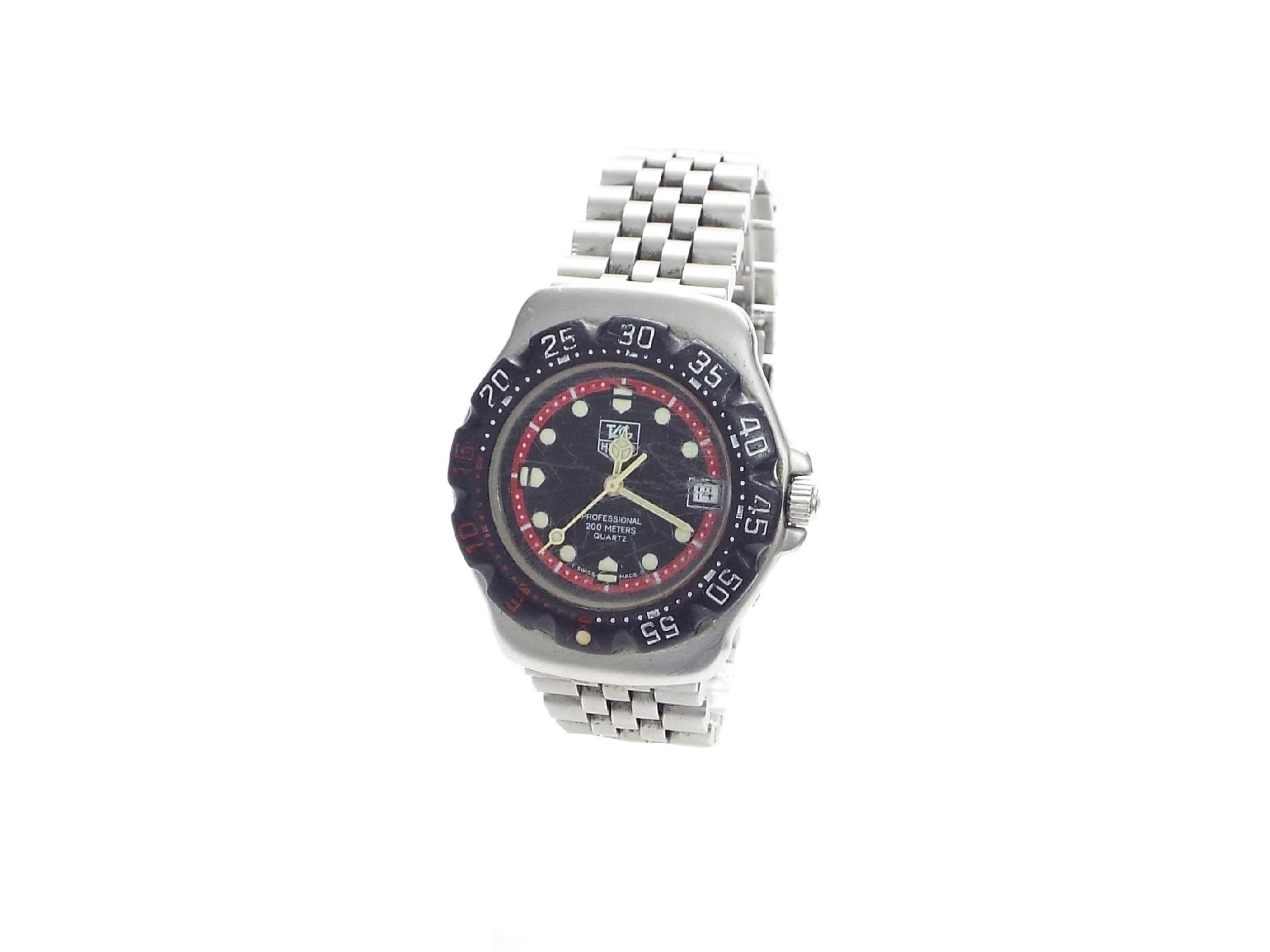 Appraisal: LYDEL Tag Heuer Formula Professional mid-size gentleman's bracelet watch ref