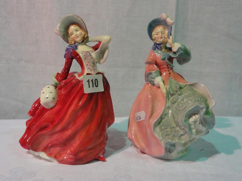 Appraisal: A Royal Doulton figure Autumn Breezes HN