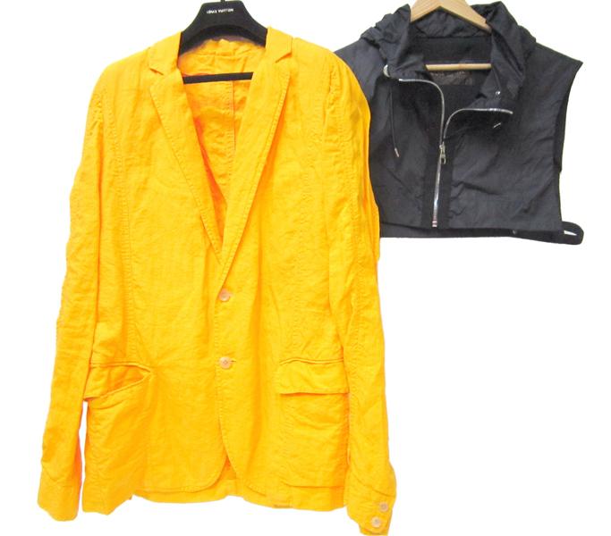 Appraisal: A MENS YELLOW LOUIS VUITTON SPORTS JACKET WITH ANOTHER ESTIMATED