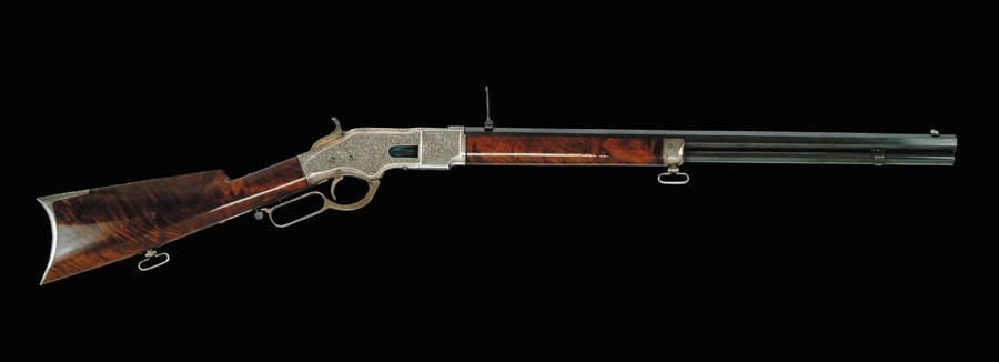 Appraisal: SPECTACULAR CASED ENGRAVED WINCHESTER MODEL LEVER ACTION RIFLE Cal RF