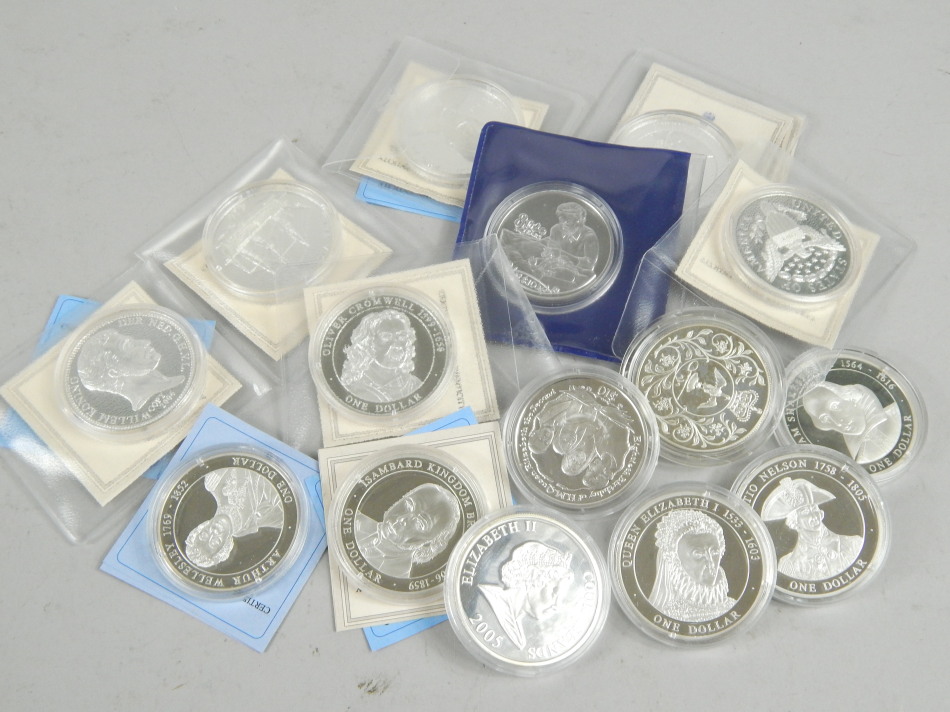 Appraisal: Miscellaneous commemorative crowns mainly silver United States of America etc