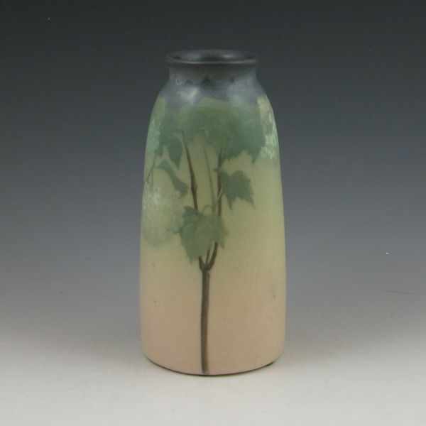 Appraisal: Rookwood Vellum glaze vase from with hyndrangea decoration by Katherine