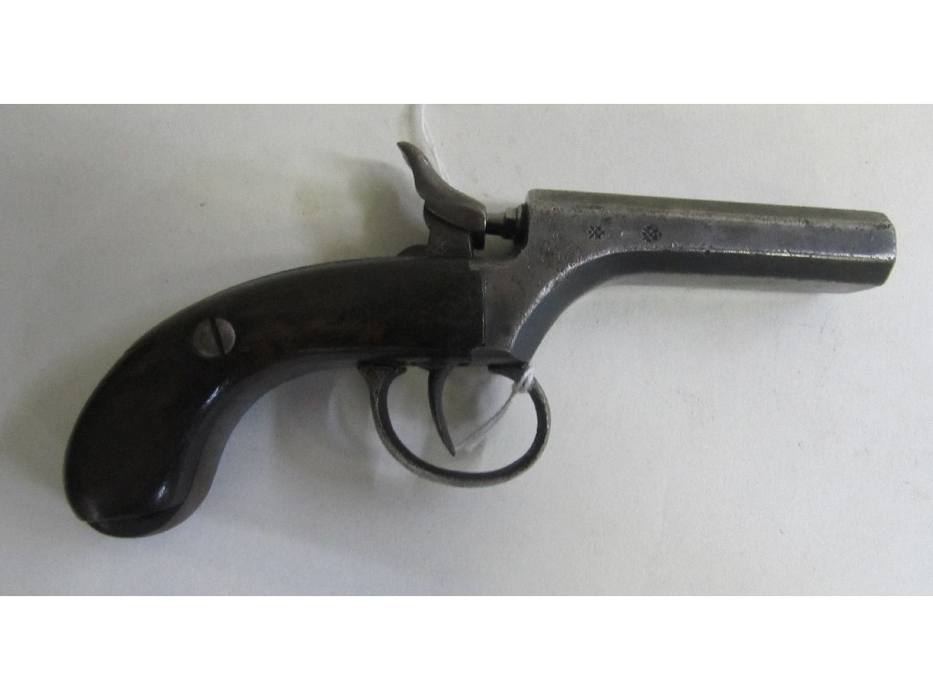 Appraisal: Double barrelled pocket pistol