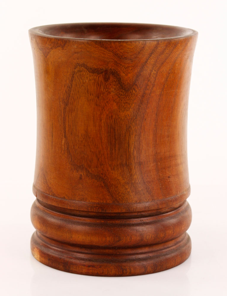 Appraisal: - Chinese Brush Pot Chinese brush pot huanghuali wood h