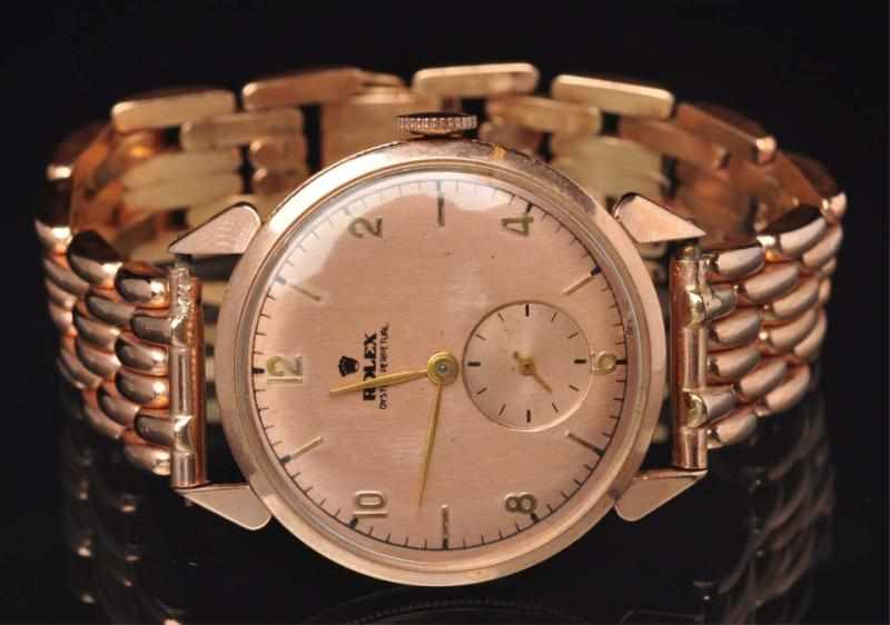 Appraisal: K Rose Gold Rolex Wrist Watch Mid s Manual wind