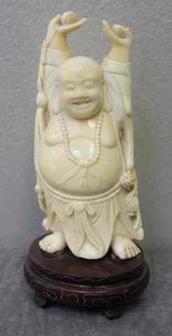 Appraisal: Hoi Toi Ivory BuddhaFrom a Bristol CT home Dimensions ''