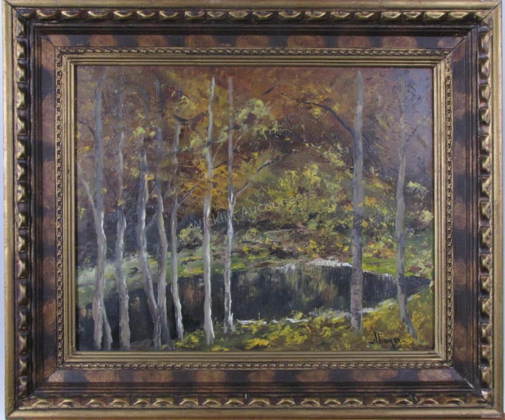 Appraisal: D Boyer unknown x O B signed lower right Landscape