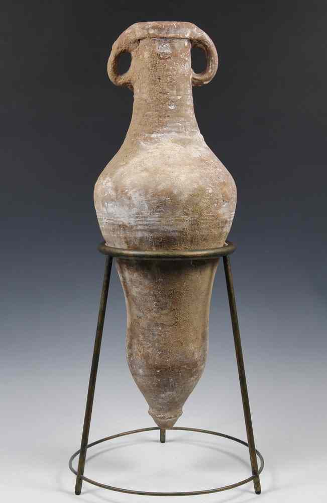 Appraisal: ANCIENT POTTERY - Roman Era Terra Cotta Amphora found in