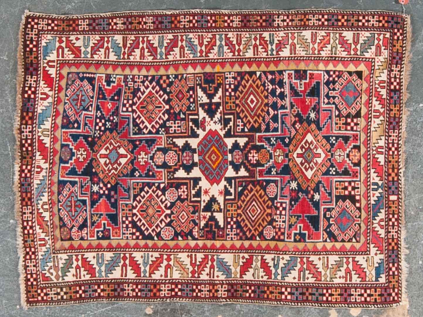 Appraisal: Antique Shirvan rug approx x Caucasus circa