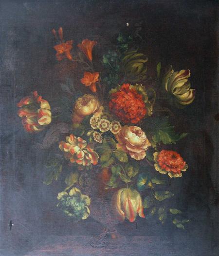 Appraisal: TH CENTURY DUTCH SCHOOL STILL LIFE OF FLOWERS Oil on