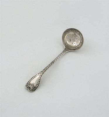 Appraisal: A Victorian palm pattern sugar sifter ladle by George Adams