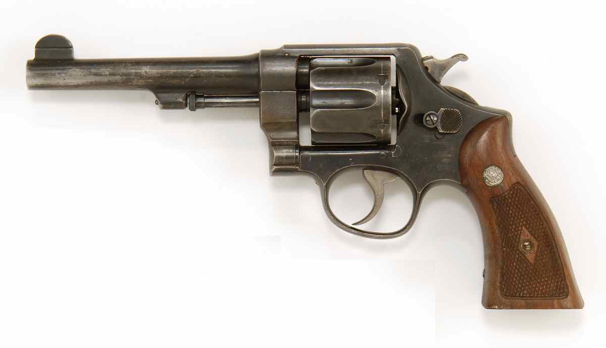 Appraisal: SMITH WESSON COMMERCIAL REVOLVER cal Serial Carved walnut grips Blued