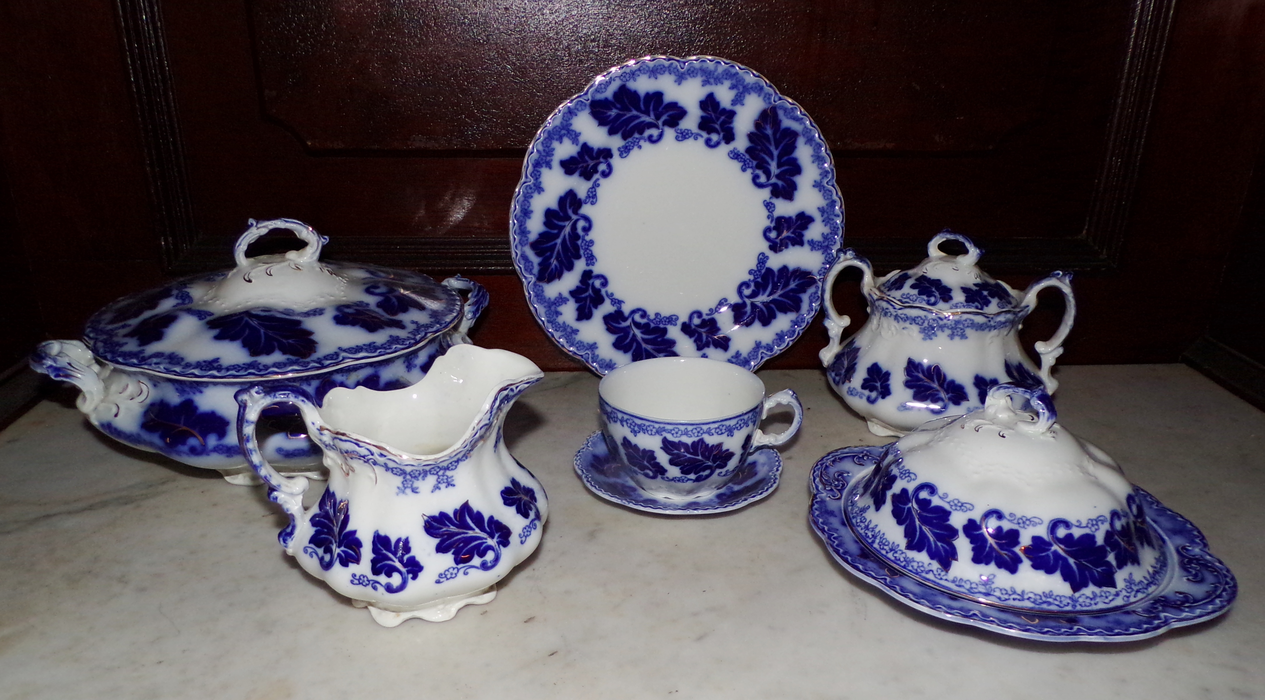 Appraisal: Johnson Bros china service Normandy pattern- this incomplete set including