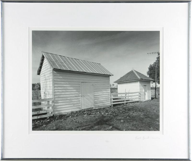 Appraisal: Tim Buchman Published Photograph Gatling Farm Outbuildings Gates Co as