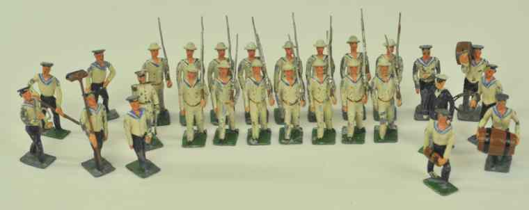 Appraisal: ASSORTED HEYDE FIGURES Includes German Marines and a work party