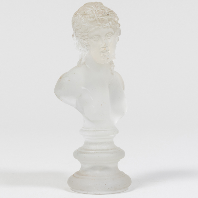 Appraisal: Glass Model of a Classical Bust After the Antique Unmarked