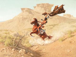 Appraisal: FRANK MCCARTHY - The Signal oil on board x inchessigned