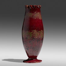 Appraisal: George E Ohr EXCEPTIONAL AND LARGE VASE USA - glazed