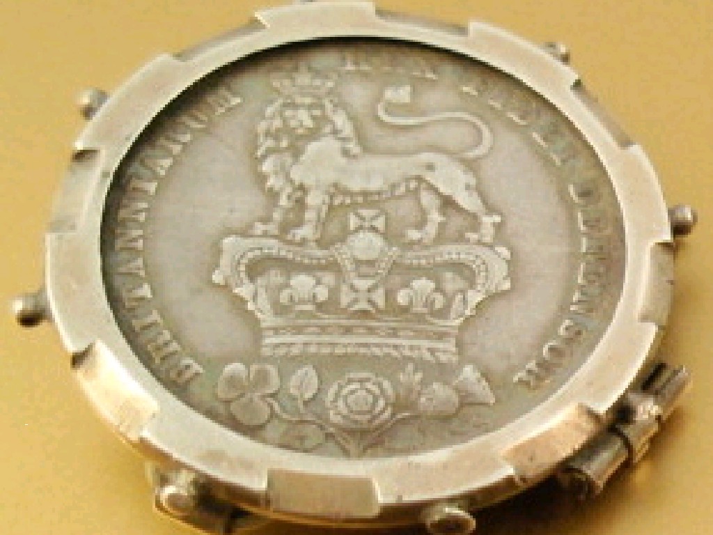 Appraisal: An shilling set as a brooch