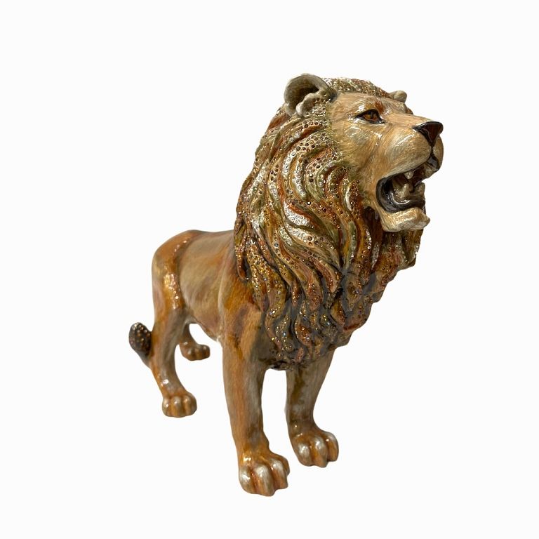 Appraisal: Limited Edition Jay Strongwater Lion Figurine Jay Strongwater Lion Figurine