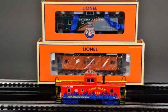 Appraisal: VARIOUS LIONEL CABOOSESIncluding three various Lionel cabooses red Milwaukee road