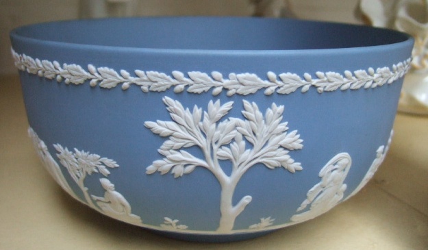 Appraisal: A Wedgwood blue jasper ware bowl th century decorated with